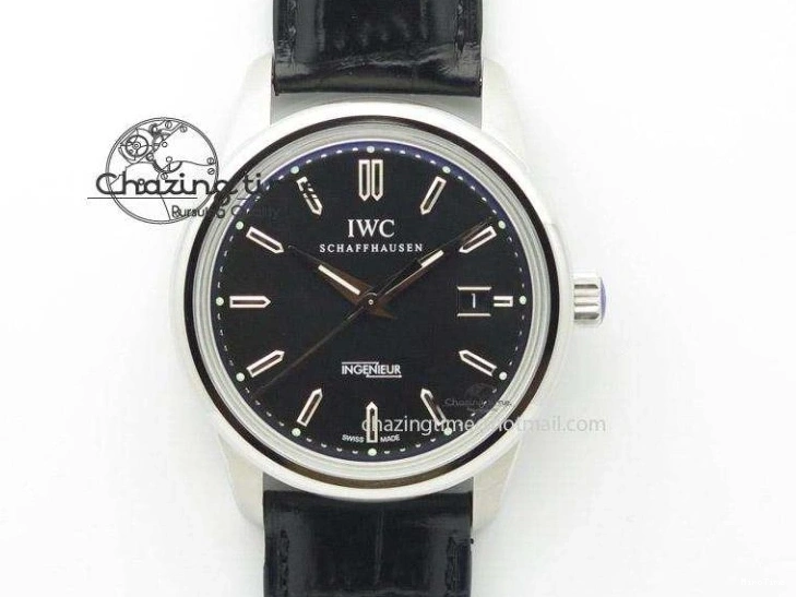 MIROTIME 0201 MoistureWicking Da Vinci IW356601 SS MKF 1:1 Best Edition Blue Dial On Black Leather Strap A 7233